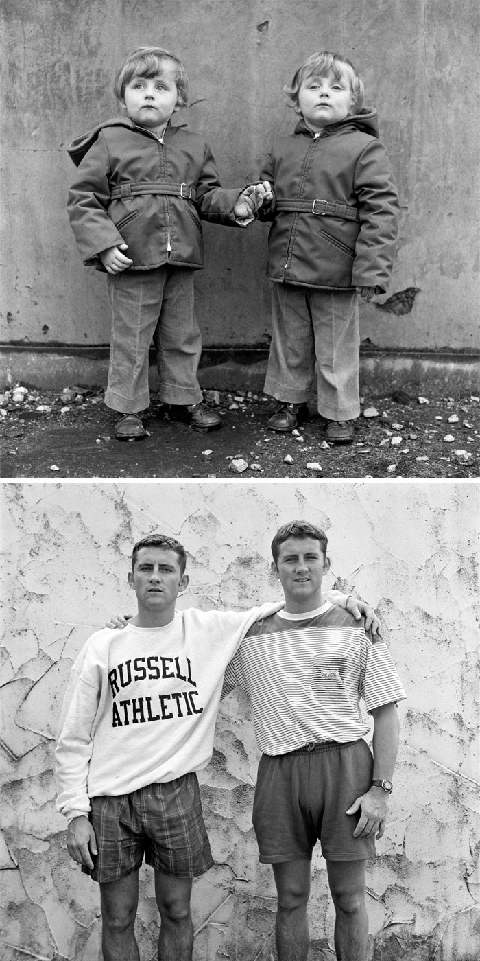 Michael Mcparland (sol) ve Peter Mcparland (sağ), 1974 ve 1995